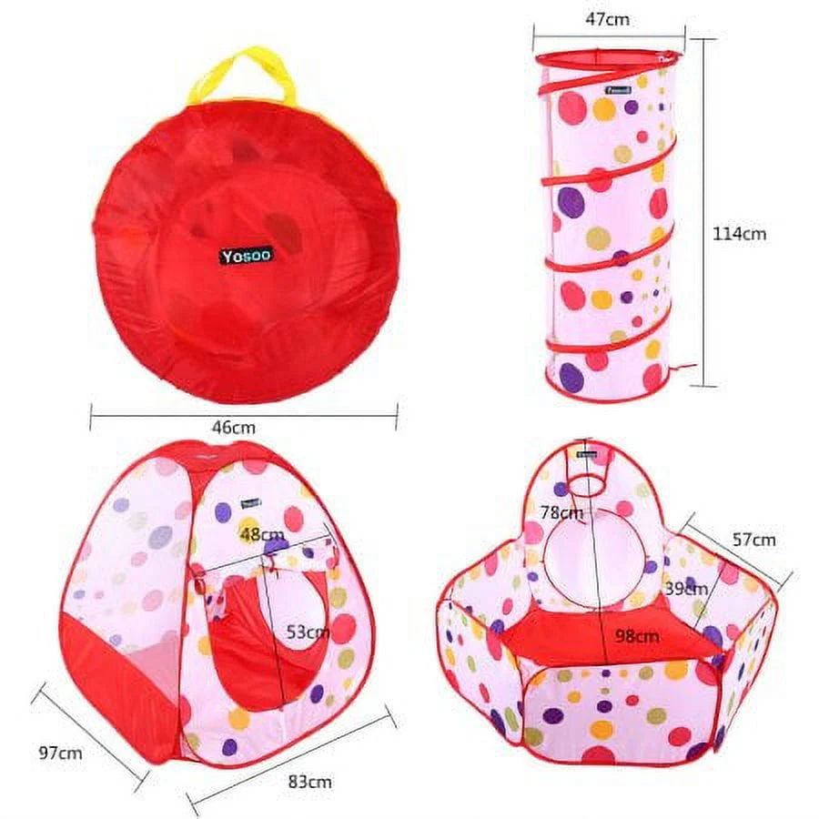 Kids Play Tent with Tunnel and Ball Pit S817