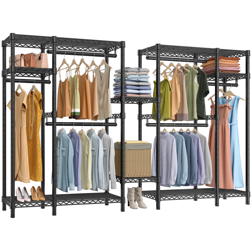 Black Extra Wide Heavy Duty Garment Rack G571349