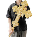 Large Zinc Alloy Electroplated Cross 29.5 Inches U84355