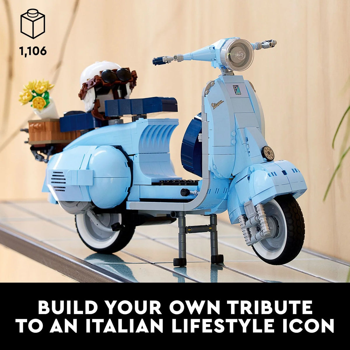Vespa 125 Scooter Model Building Kit A3644