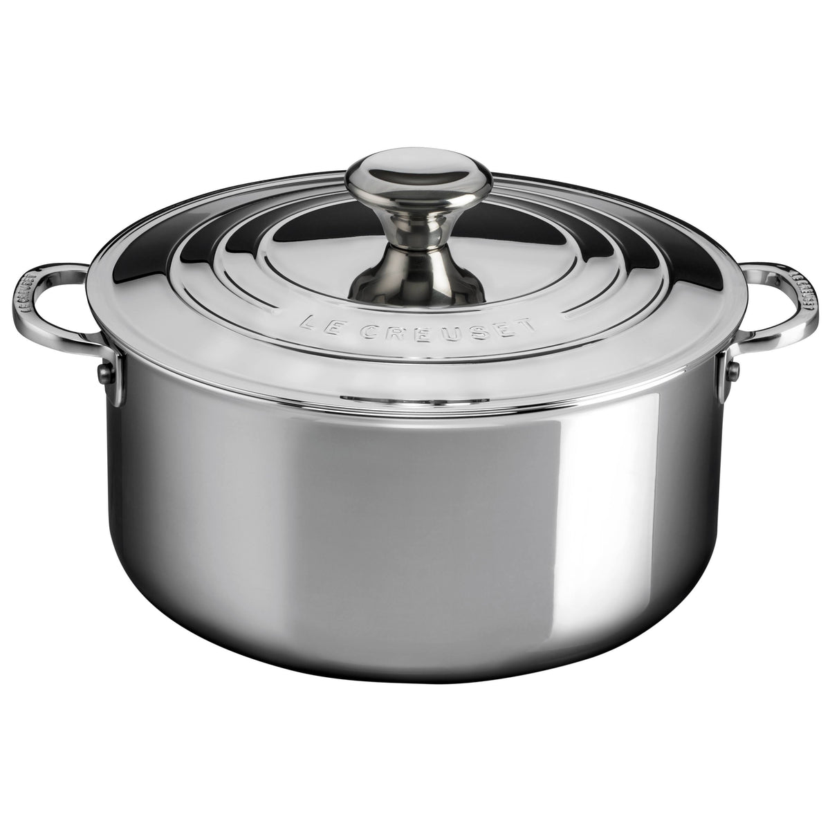 5.5 qt Stainless Steel Shallow Casserole with Lid V242