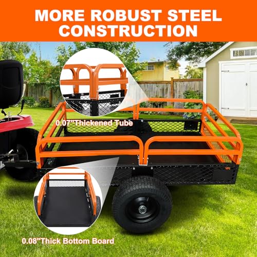 Heavy Duty 1500-Pound Capacity Steel Dump Cart P226