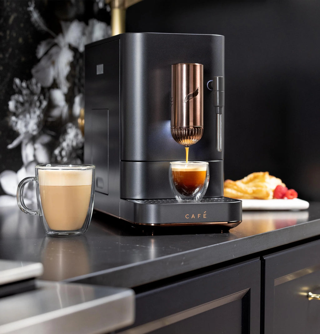 Automatic Espresso Machine with Milk Frother and Bean Grinder, Matte White 1.2 Liter L733596